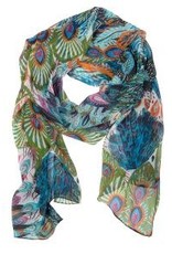 Trade roots Peacock Pattern Scarf, India