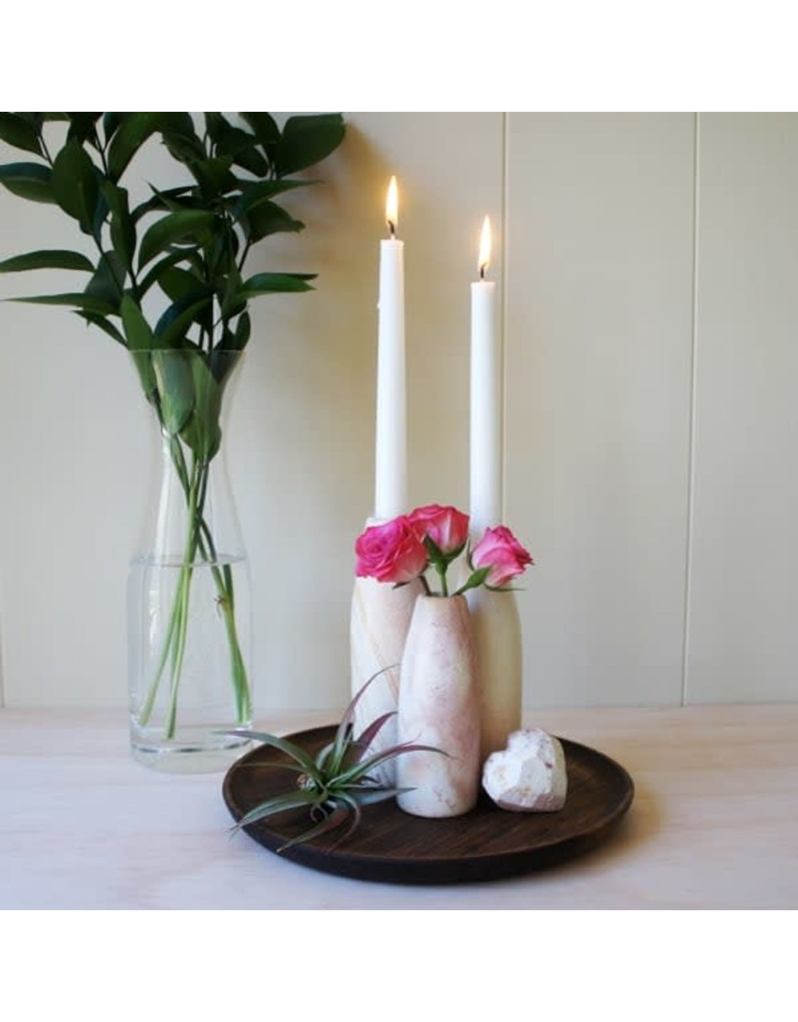 Trade roots Natural Soapstone Candleholder Vase