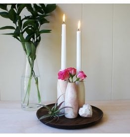 Natural Soapstone Candleholder Vase