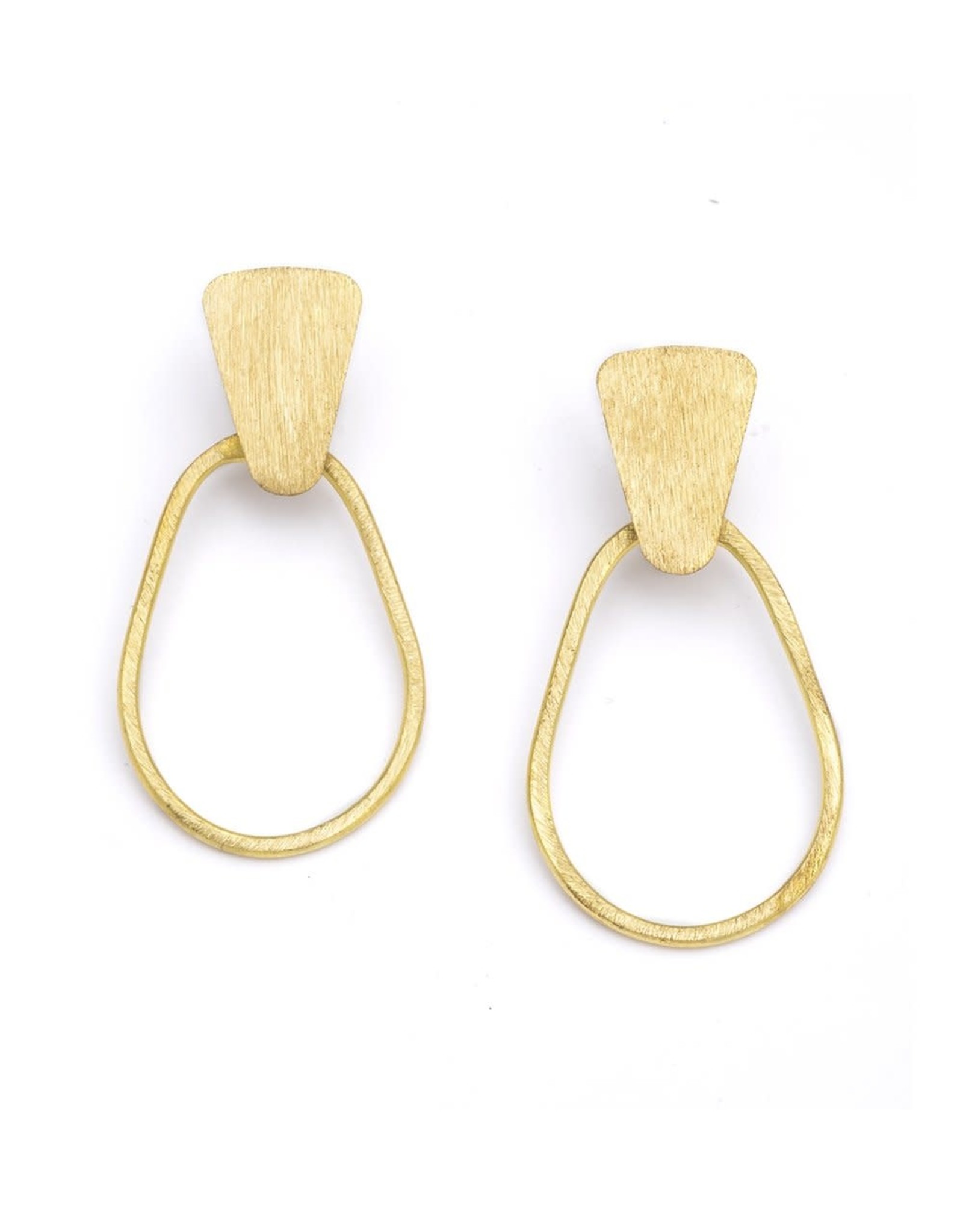 Kaia Gold Hoop Stud Earrings, India