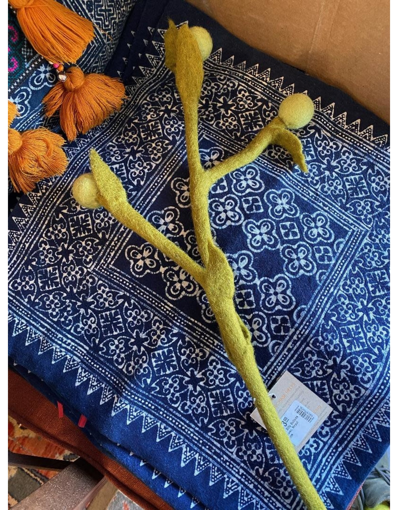 Nepal, Felt Billy Buttons Trade Roots