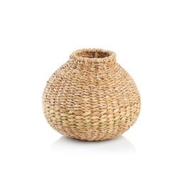 Trade roots Holland Round Basket Vase,