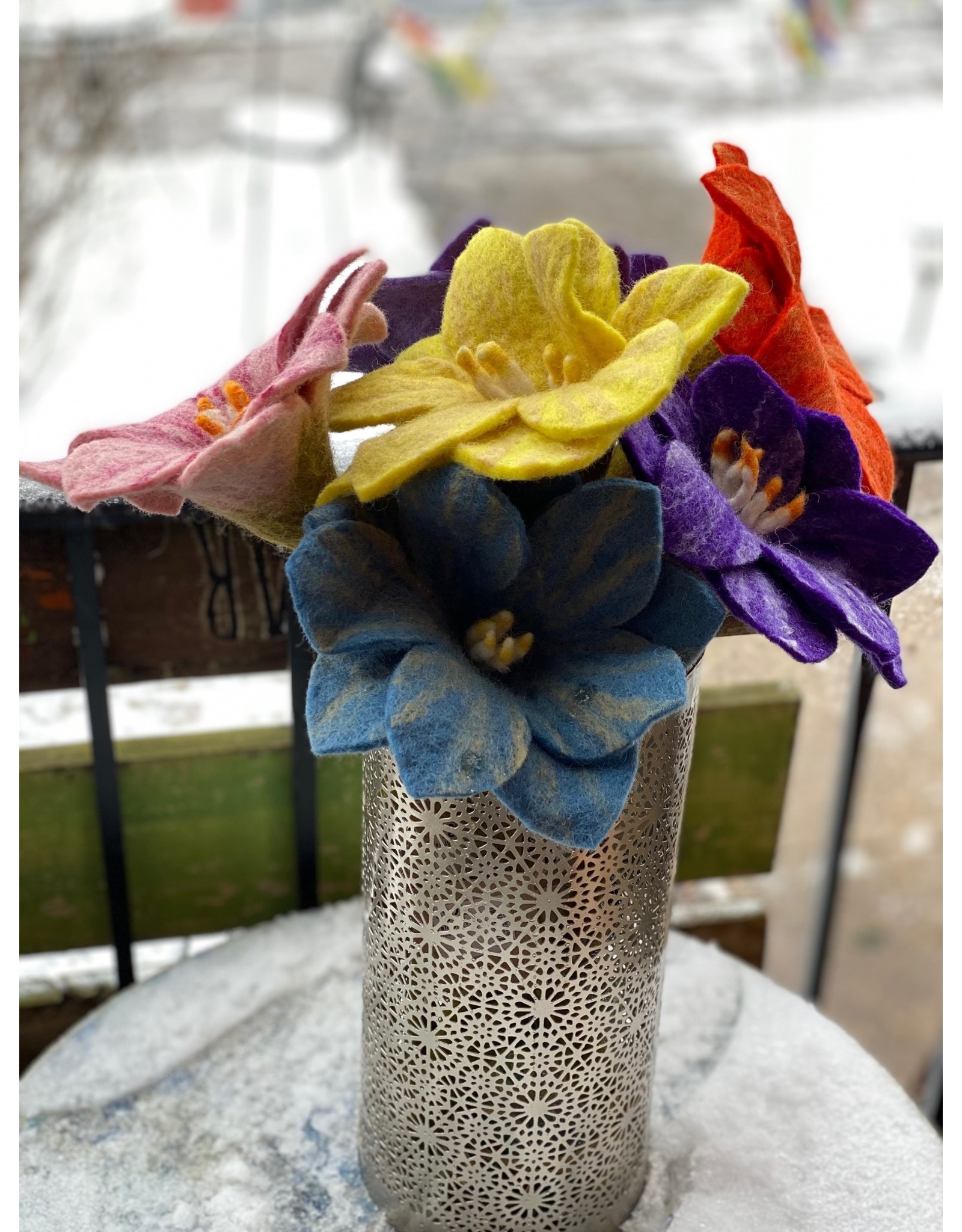 Felt Wild Flower, Nepal Trade Roots