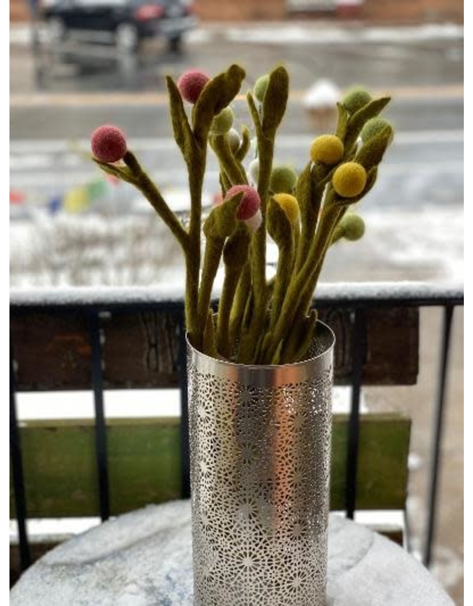 Nepal, Felt Billy Buttons Trade Roots