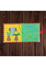 Trade roots Save the Elephants Fabric Book, Sri Lanka