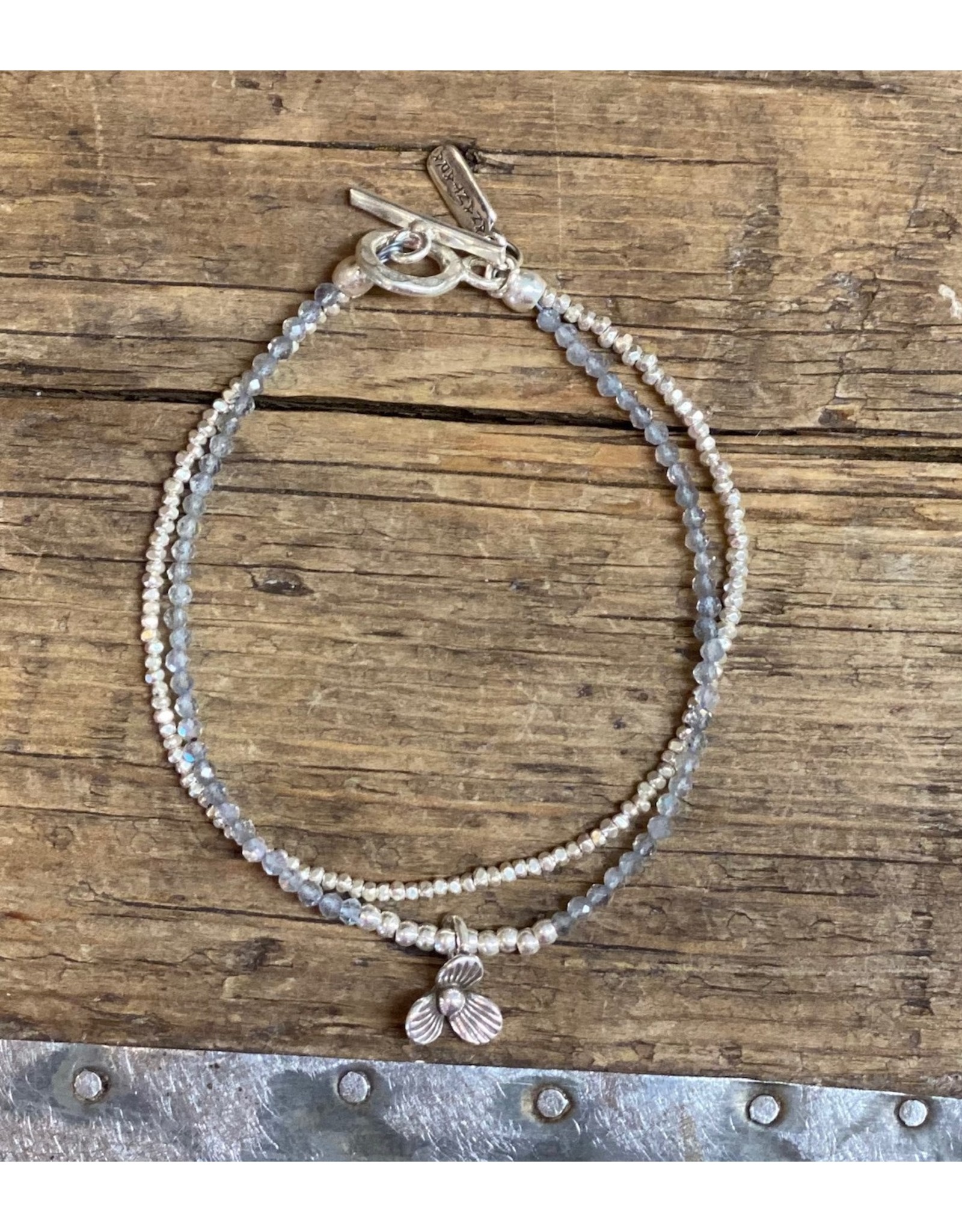 Trade roots Karen Silver Hill Tribe, Sterling, Flower Child Bracelet
