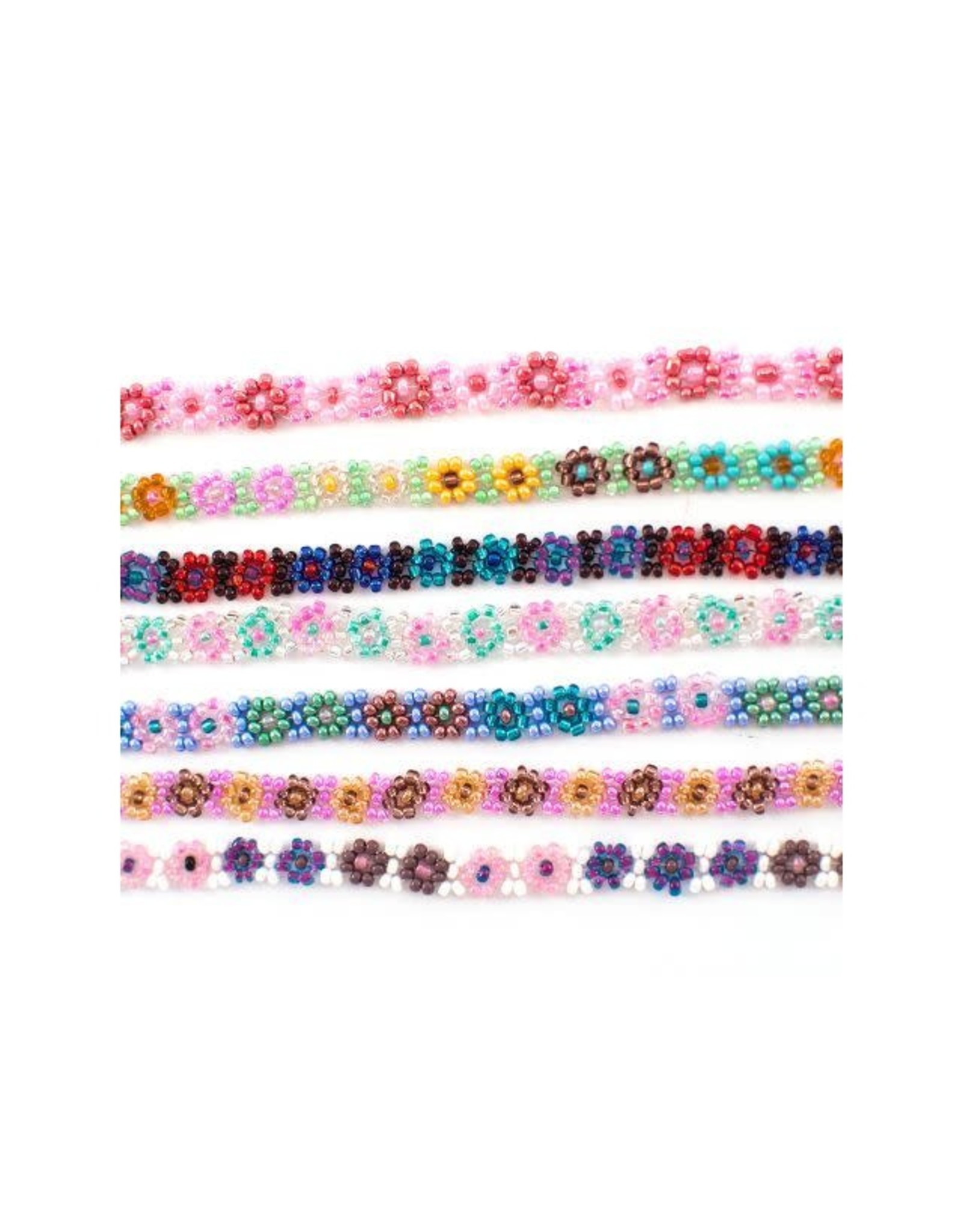 Trade roots Beaded Flower Necklace, Guatemala