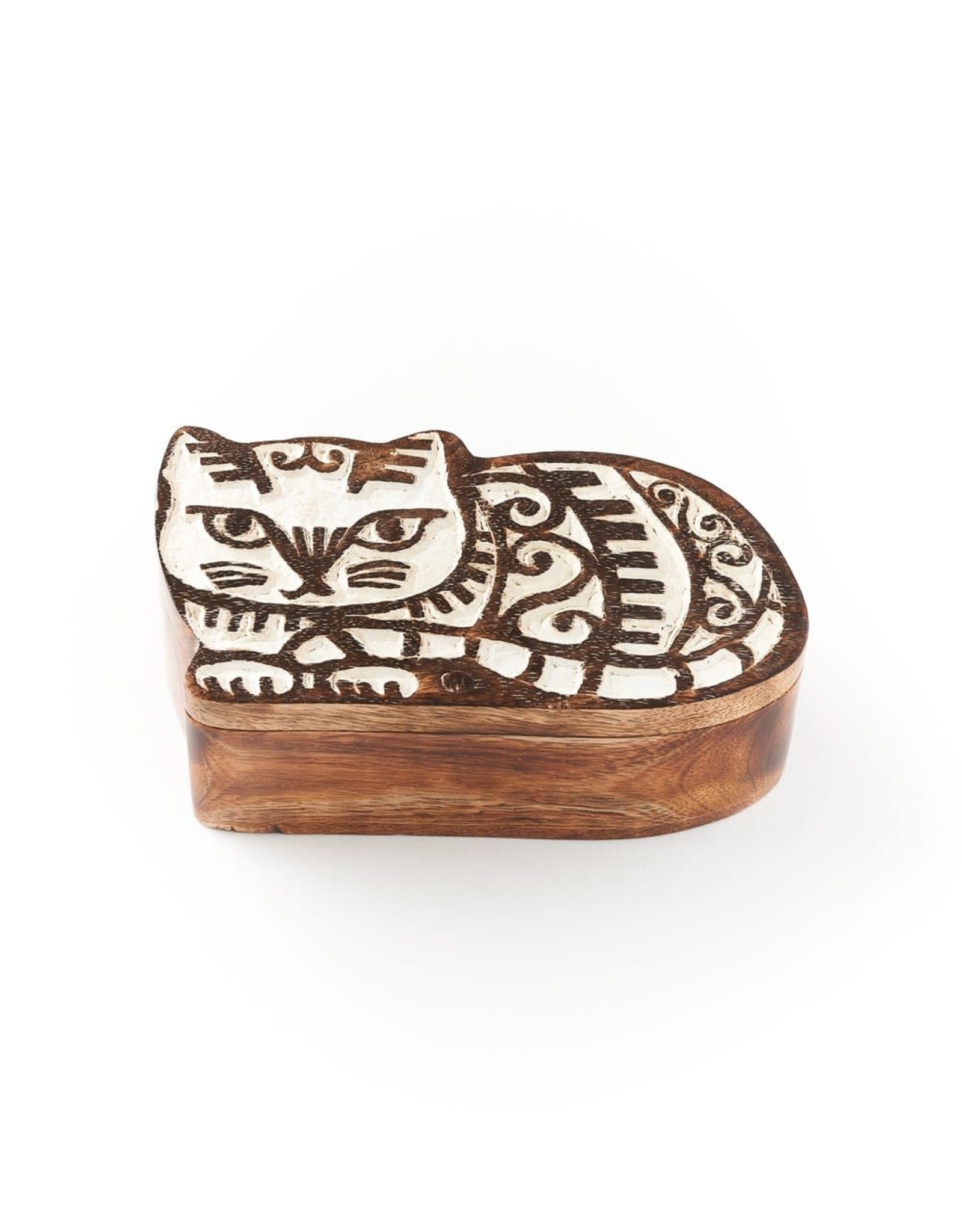 Trade roots Antique Finish Pivot Box, Cat, India