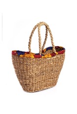 Trade roots Sari Wrap Shopping Basket, India