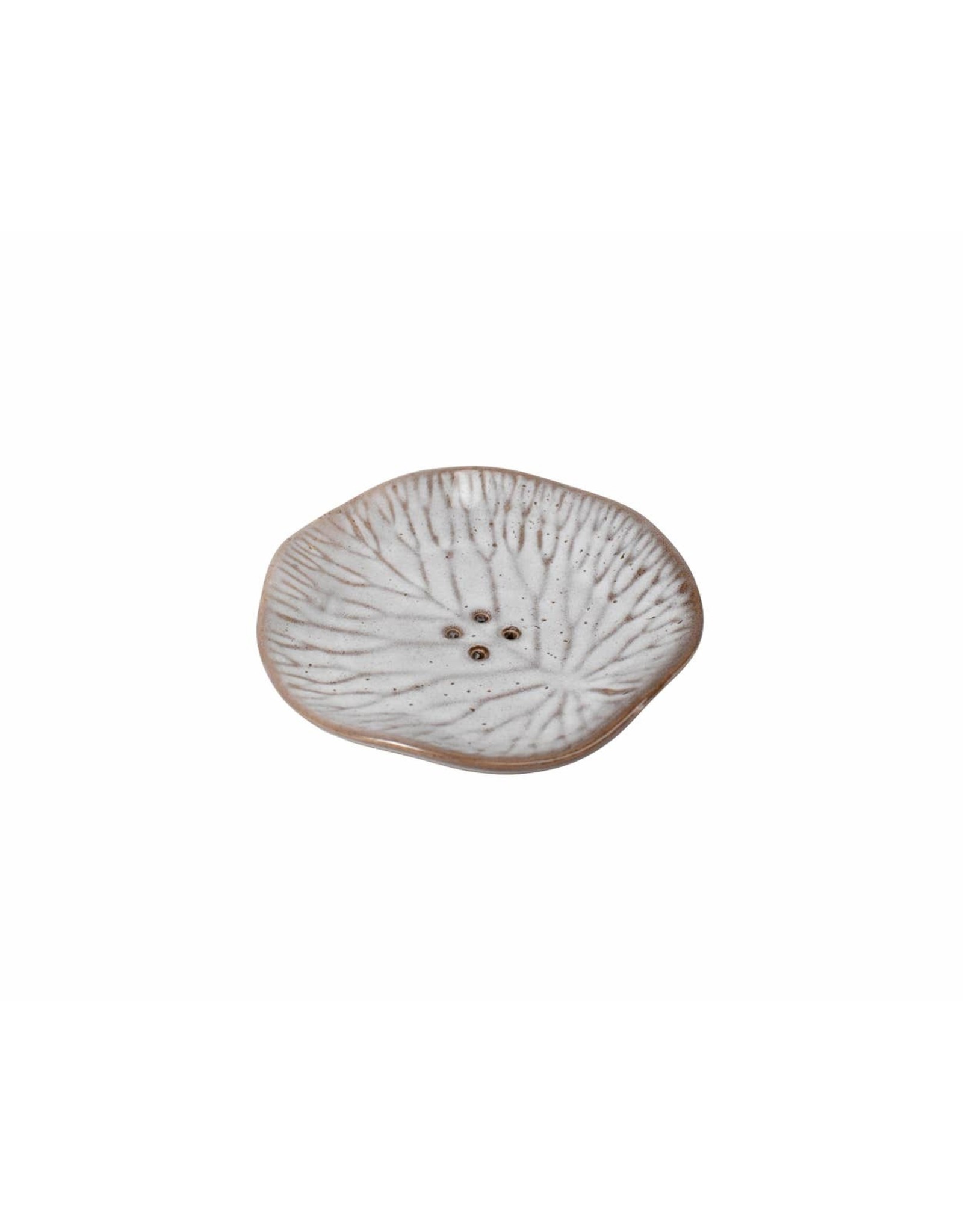 Trade roots Ceramic Lily Pad Soap Dish, Indonesia
