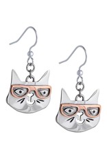 Reading Cat Earrings, Mexico