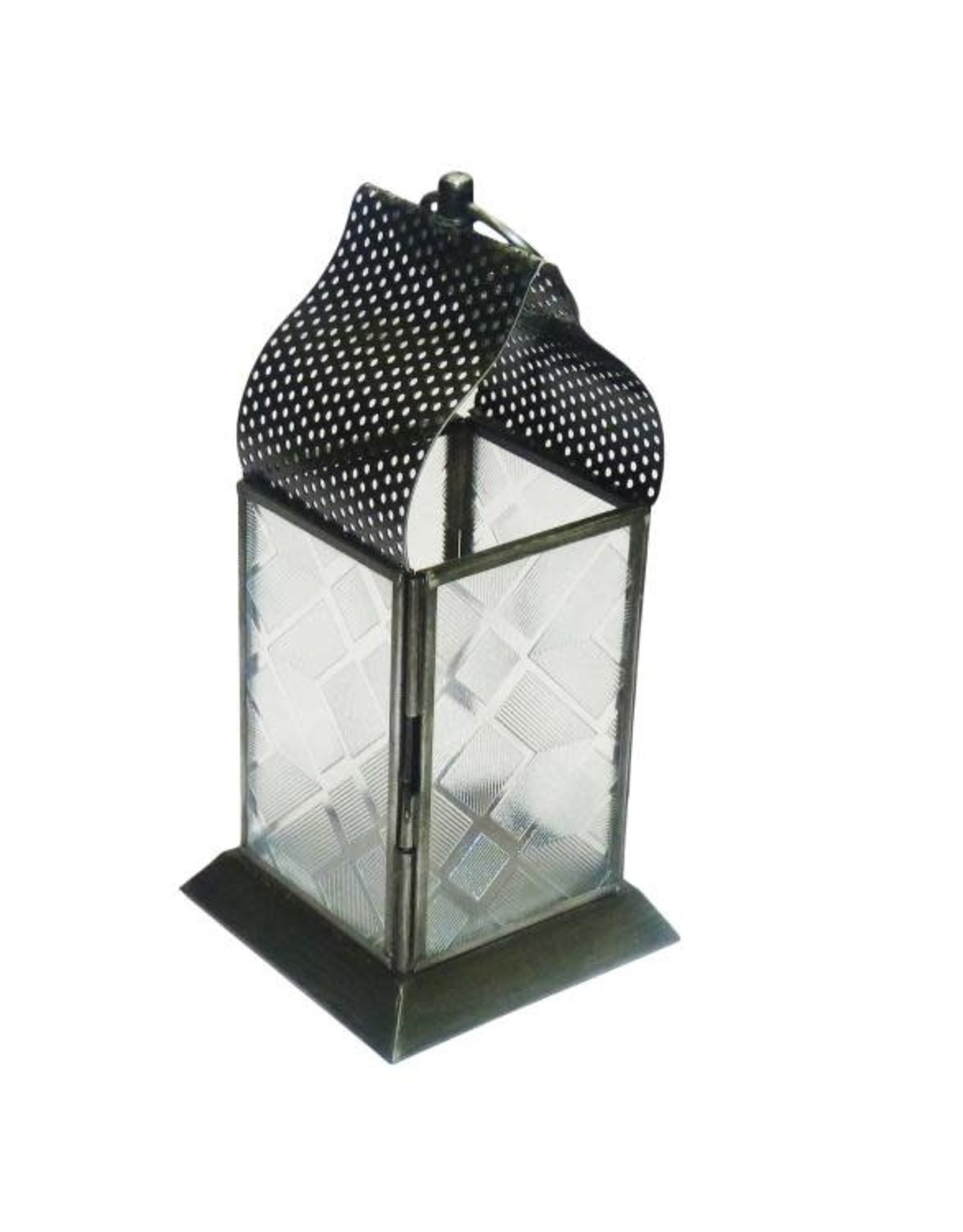 Trade roots Small Table Top Lantern with Tea Light, India