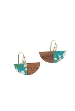Water and Wood Earrings, India
