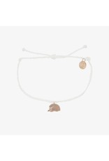 Trade roots Pura Vida, Rose Gold Hedgehog Bracelet,  White