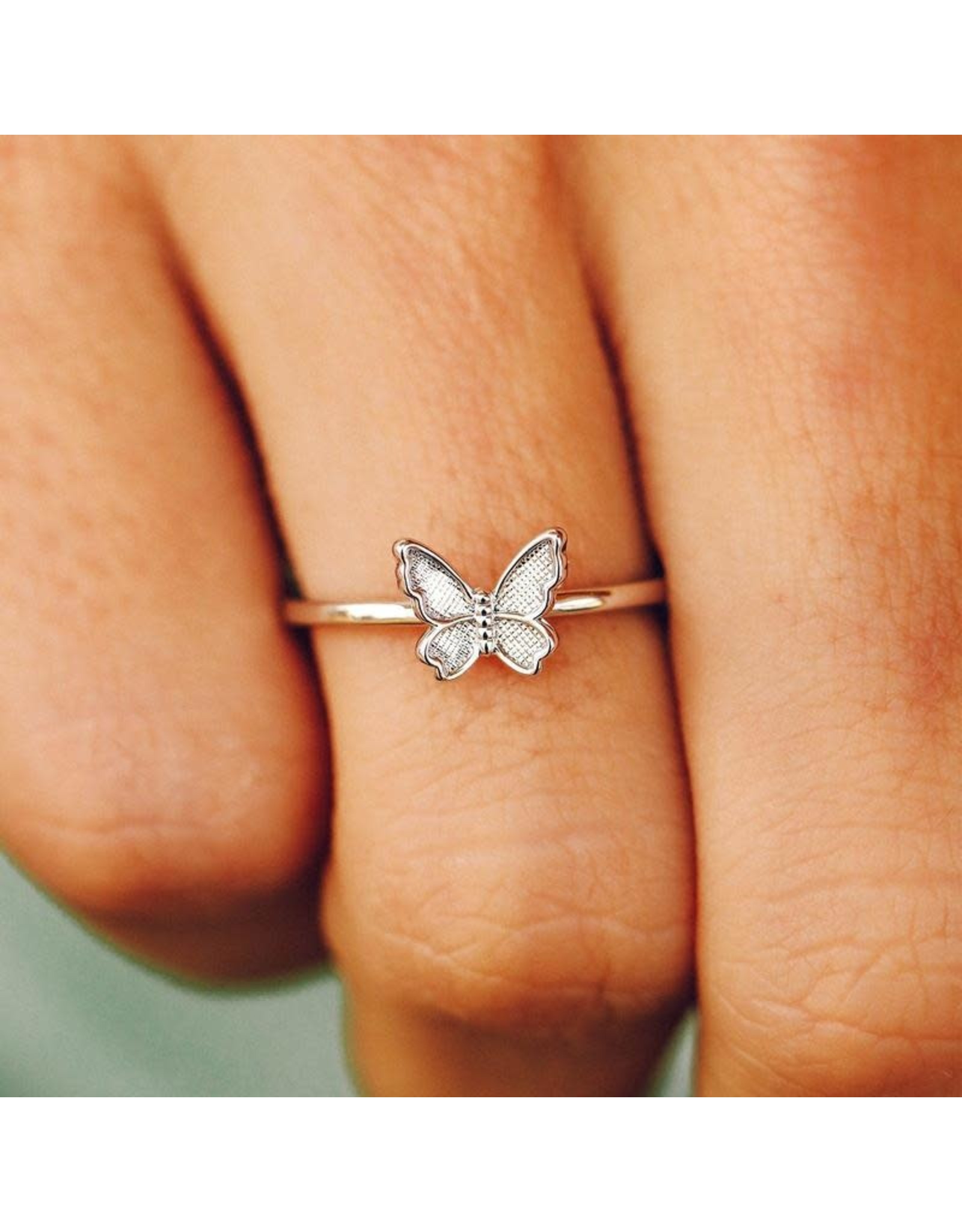 Trade roots Pura Vida  Butterfly in Flight Ring