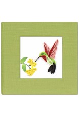 Trade roots Quilled Post It Notes Cover, Hummingbird, Vietnam