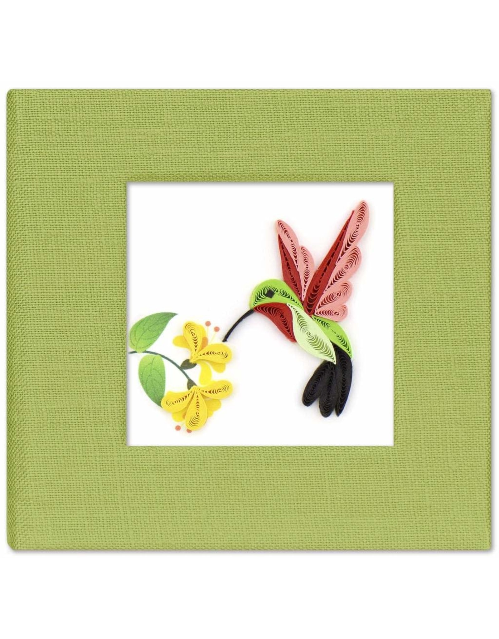Trade roots Quilled Post It Notes Cover, Hummingbird, Vietnam