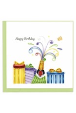 Trade roots Birthday Champagne Quilling Card, Vietnam