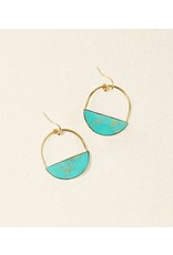 Trade roots Sandhya Turquoise Earrings, India