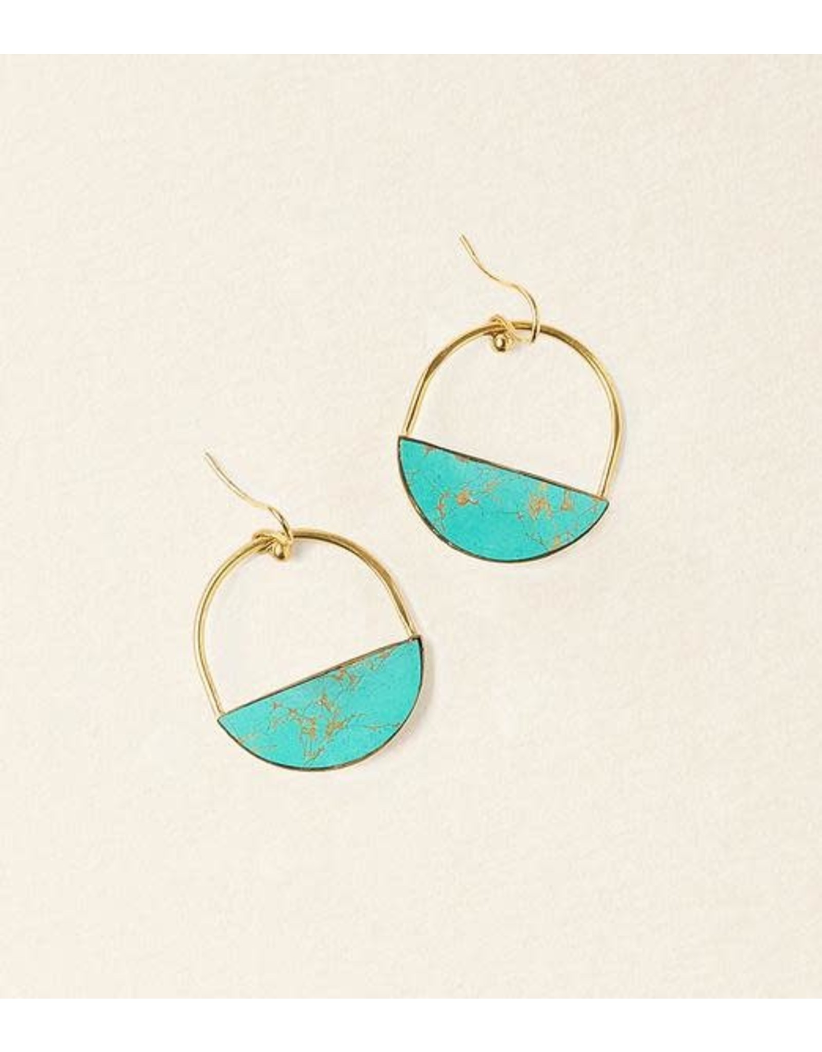 Trade roots Sandhya Turquoise Earrings, India