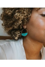 Trade roots Sandhya Turquoise Earrings, India