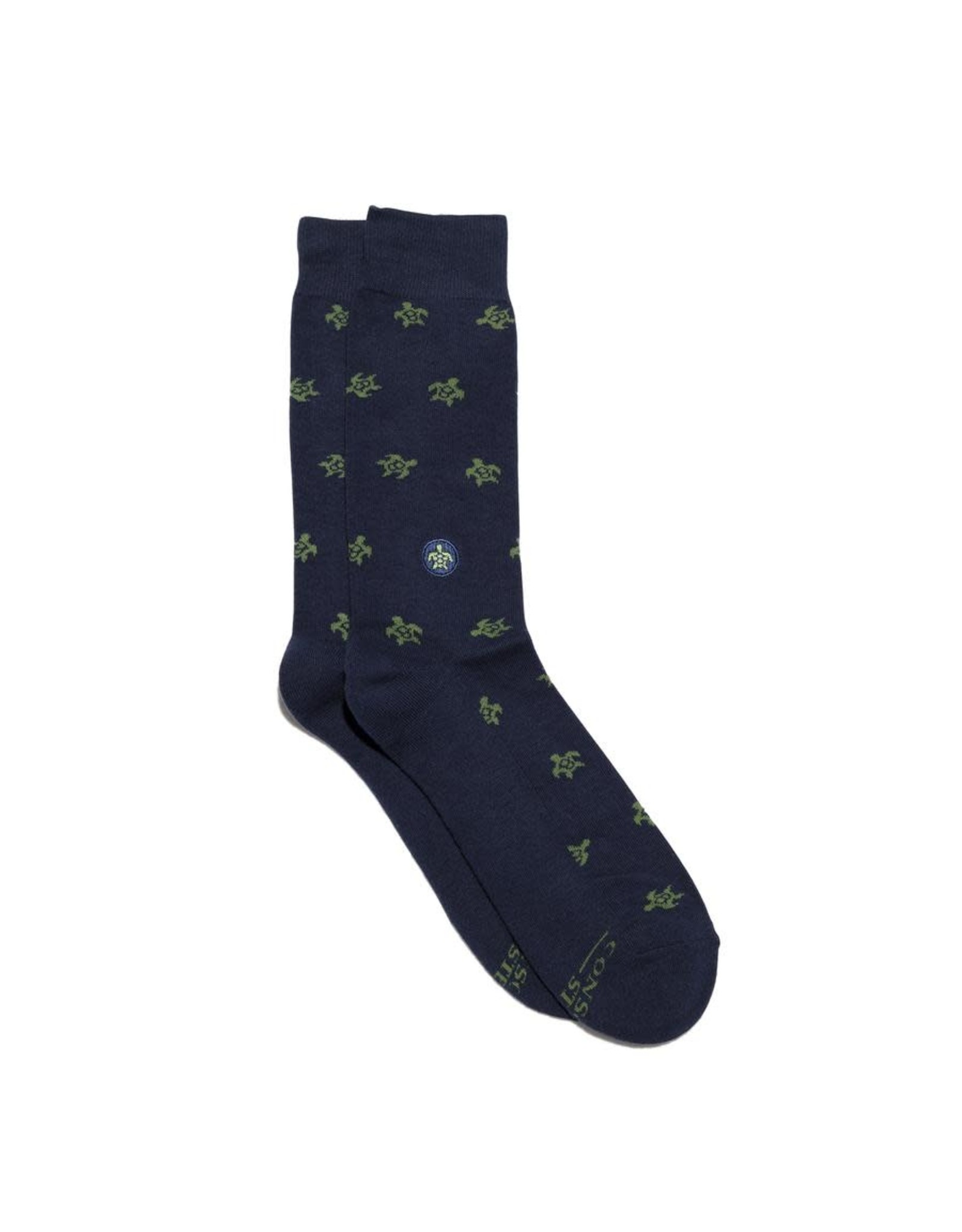 Trade roots Socks that Protect Turtles, Navy