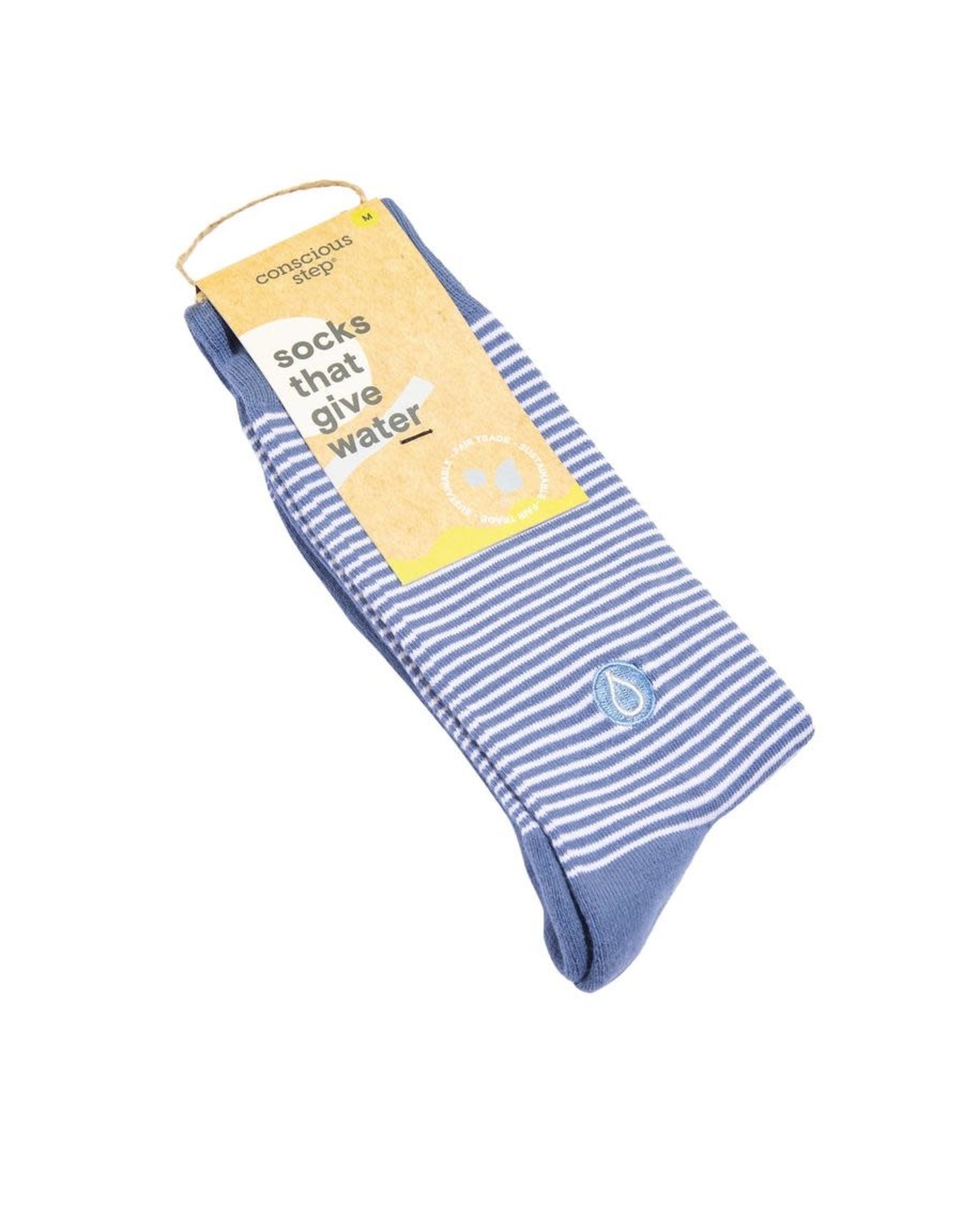 Trade roots Socks that Give Water, Blue Stripe
