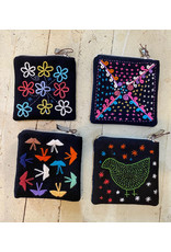Trade roots Lanten Embroidered  Coin Pouch, Assorted Motifs