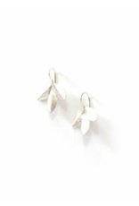 Trade roots Leaf Cluster Earrings Silver , India