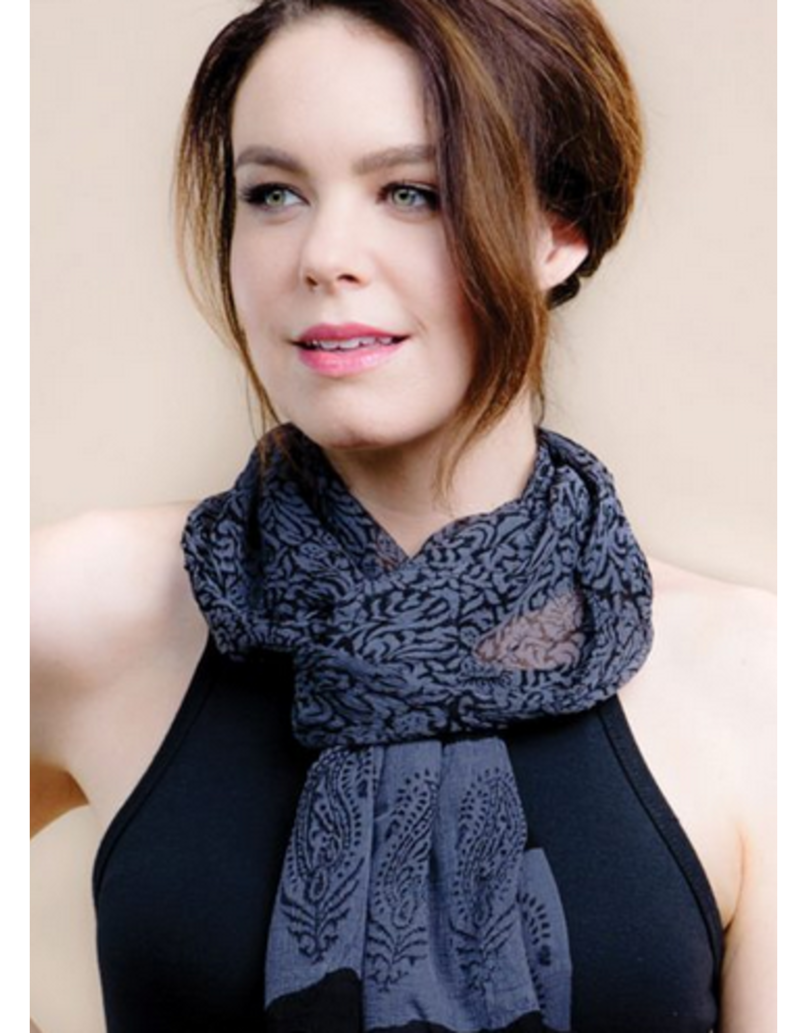 Trade roots Sheela Block-Printed Scarf, India