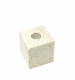 Trade roots Cube Soapstone Candle Holder, Kenya