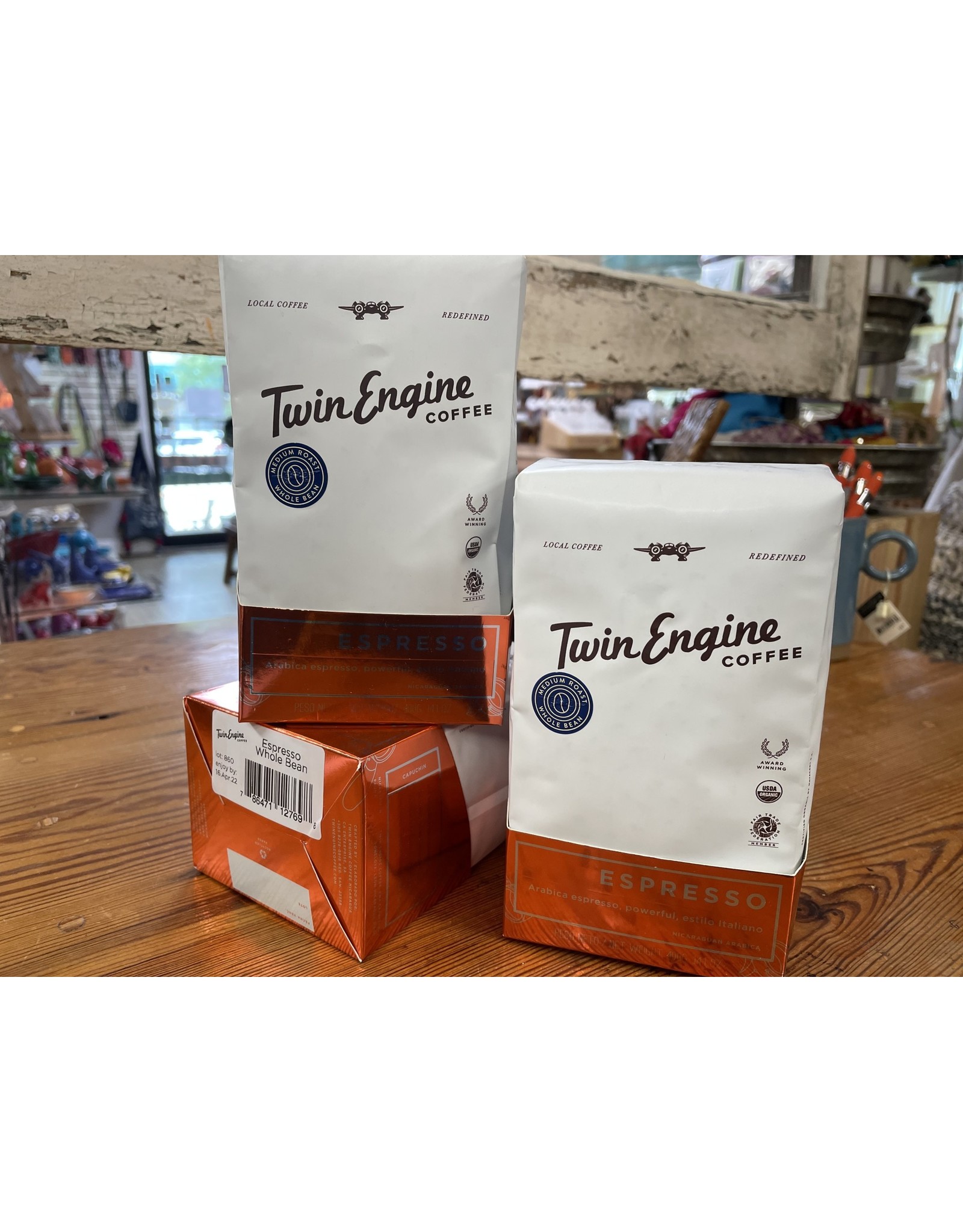 Trade roots Twin Engine Espresso, Whole Bean, Nicaragua