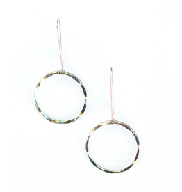 Trade roots Full Moon Drop Earrings, Silver, India