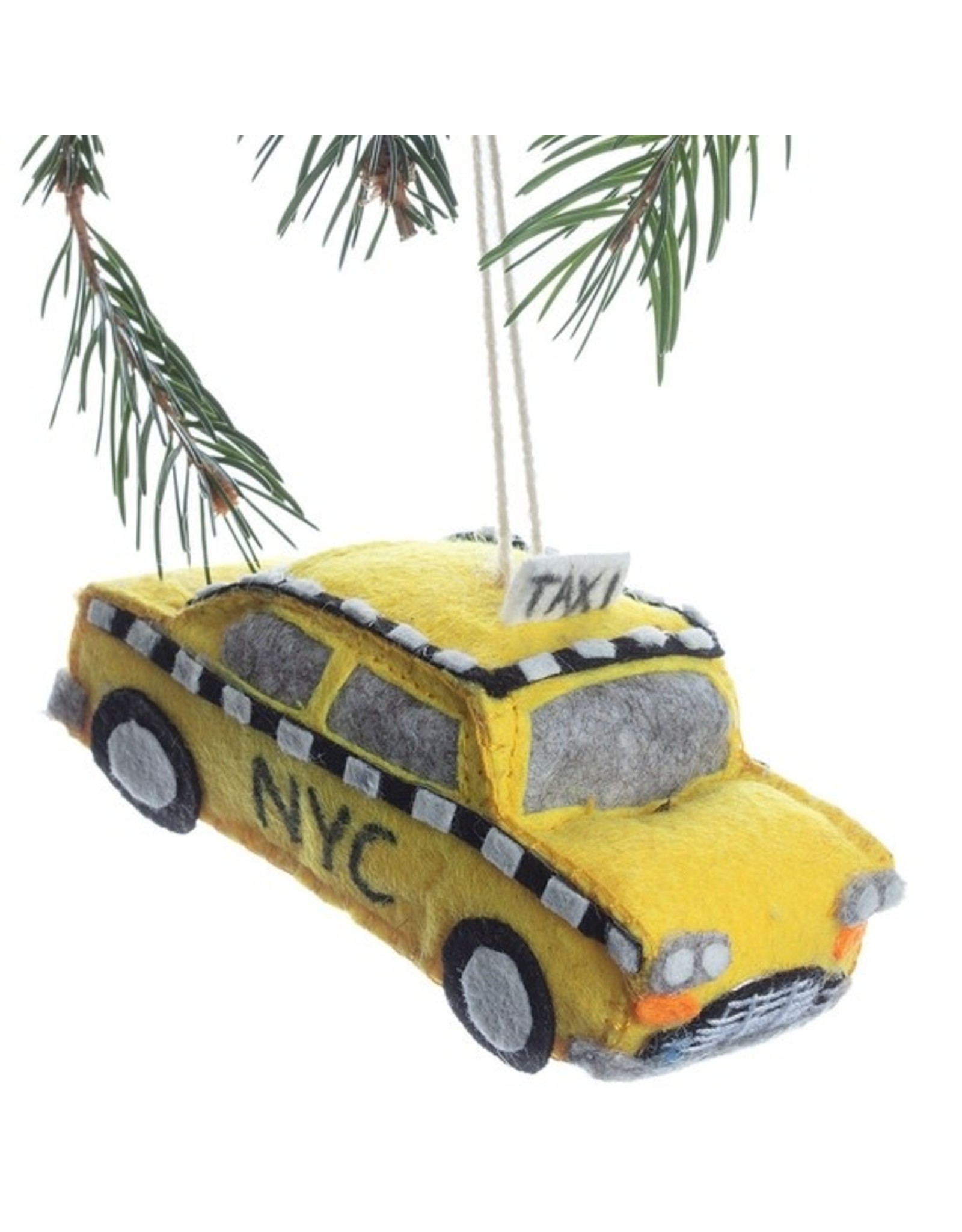 Trade roots Felted Taxi Ornament, Kyrgyzstan