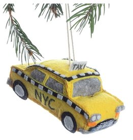 Trade roots Felted Taxi Ornament, Kyrgyzstan