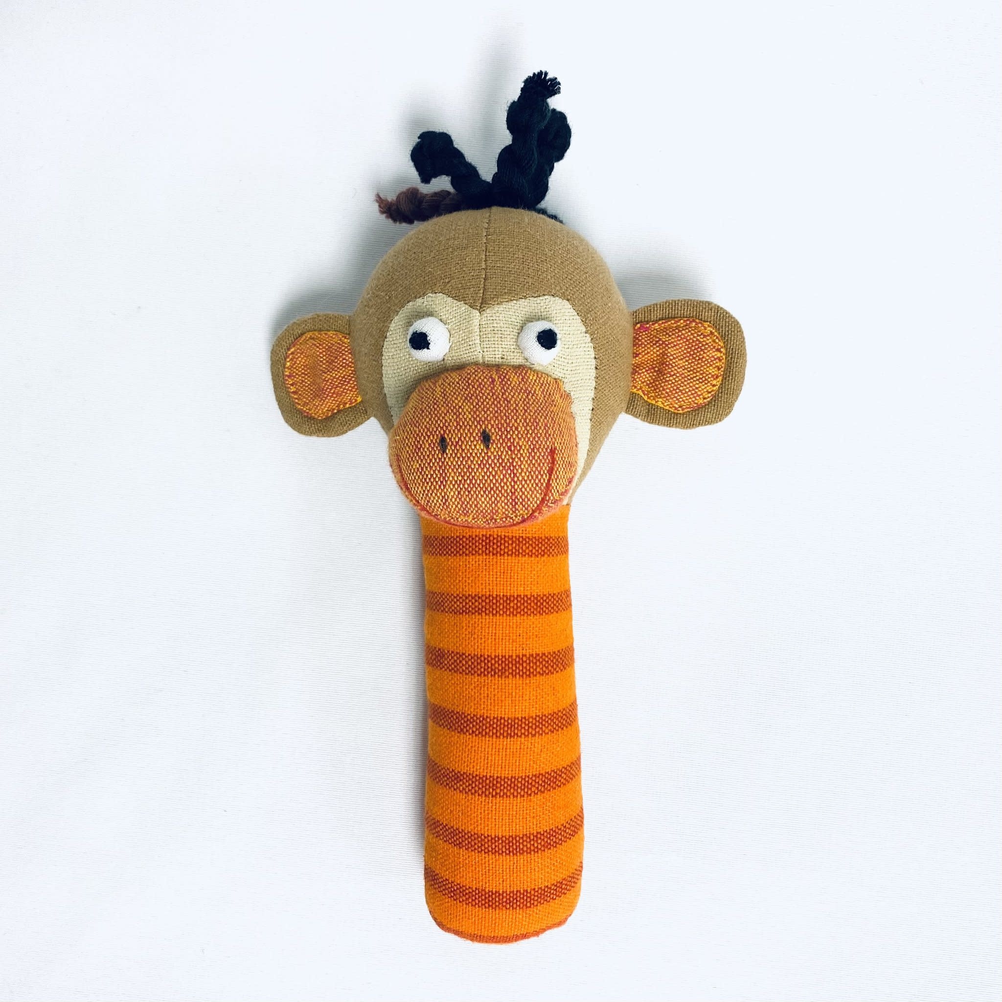 Estella - Organic Monkey Rattle Baby Toy – treehaus