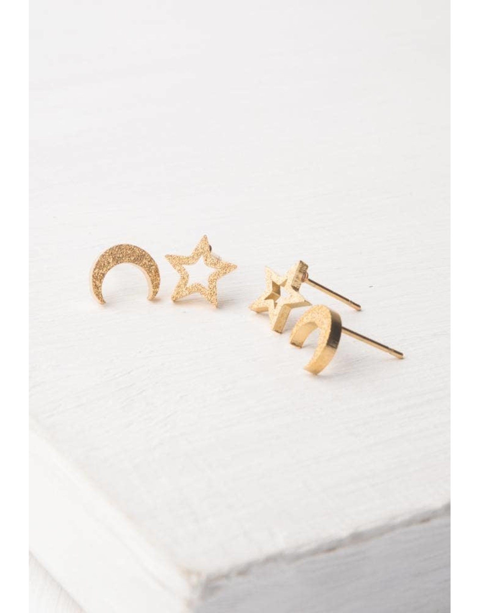 Aurora Gold Plated Studs, Asia