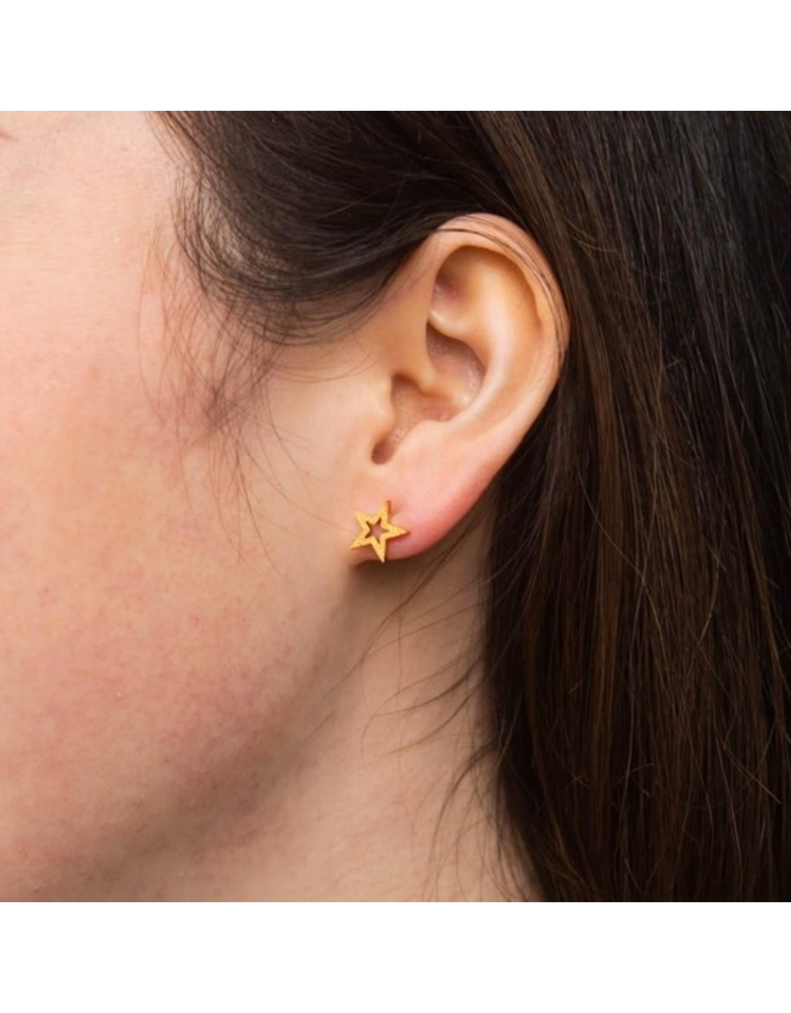 Aurora Gold Plated Studs, Asia