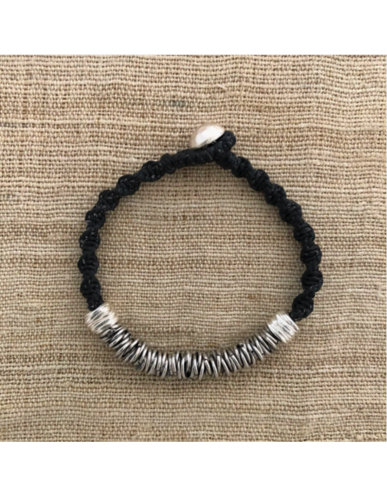 Trade roots Hill Tribe, Cable Bracelet, Karen Silver Thailand