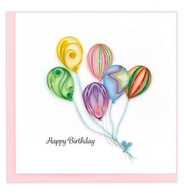 Trade roots Colorful Balloon Birthday Quilling Card, Vietnam