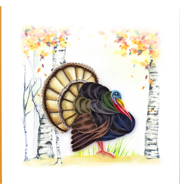 Trade roots Wild Turkey Quilling Card, Vietnam