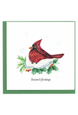 Trade roots Snowy Cardinal Quilling Card, Vietnam