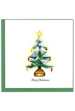 Trade roots Polygonal Christmas Tree Quilling Card, Vietnam