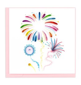 New Year's Fireworks Quilling Card, Vietnam