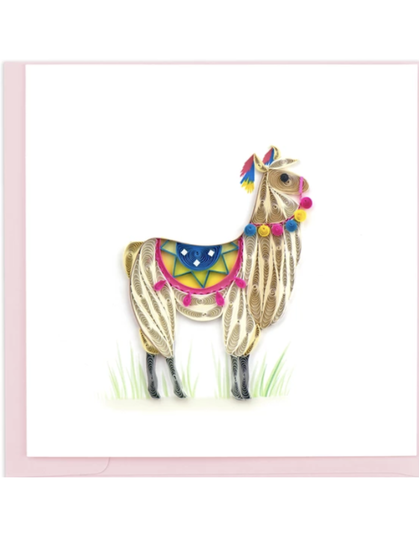 Trade roots Llama Quilling Card, Vietnam