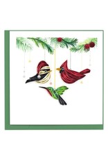 Trade roots Holiday Bird Ornaments Quilling Card, Vietnam