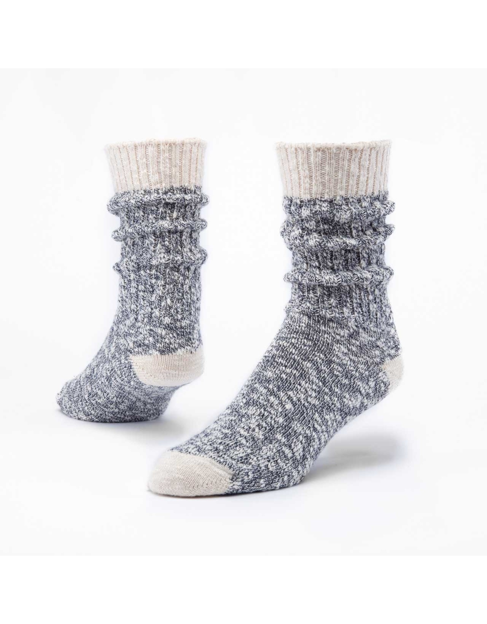 Trade roots Organic Cotton Ragg Socks, Navy