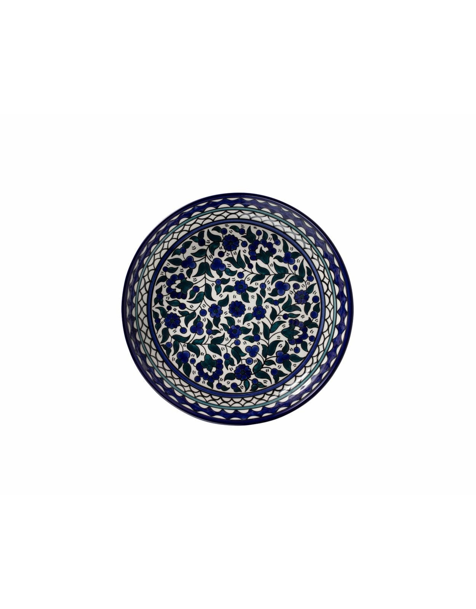 Blue Floral Platter/ Small Sided Bowl, West Bank