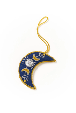 Trade roots Plush Moon Ornament, India