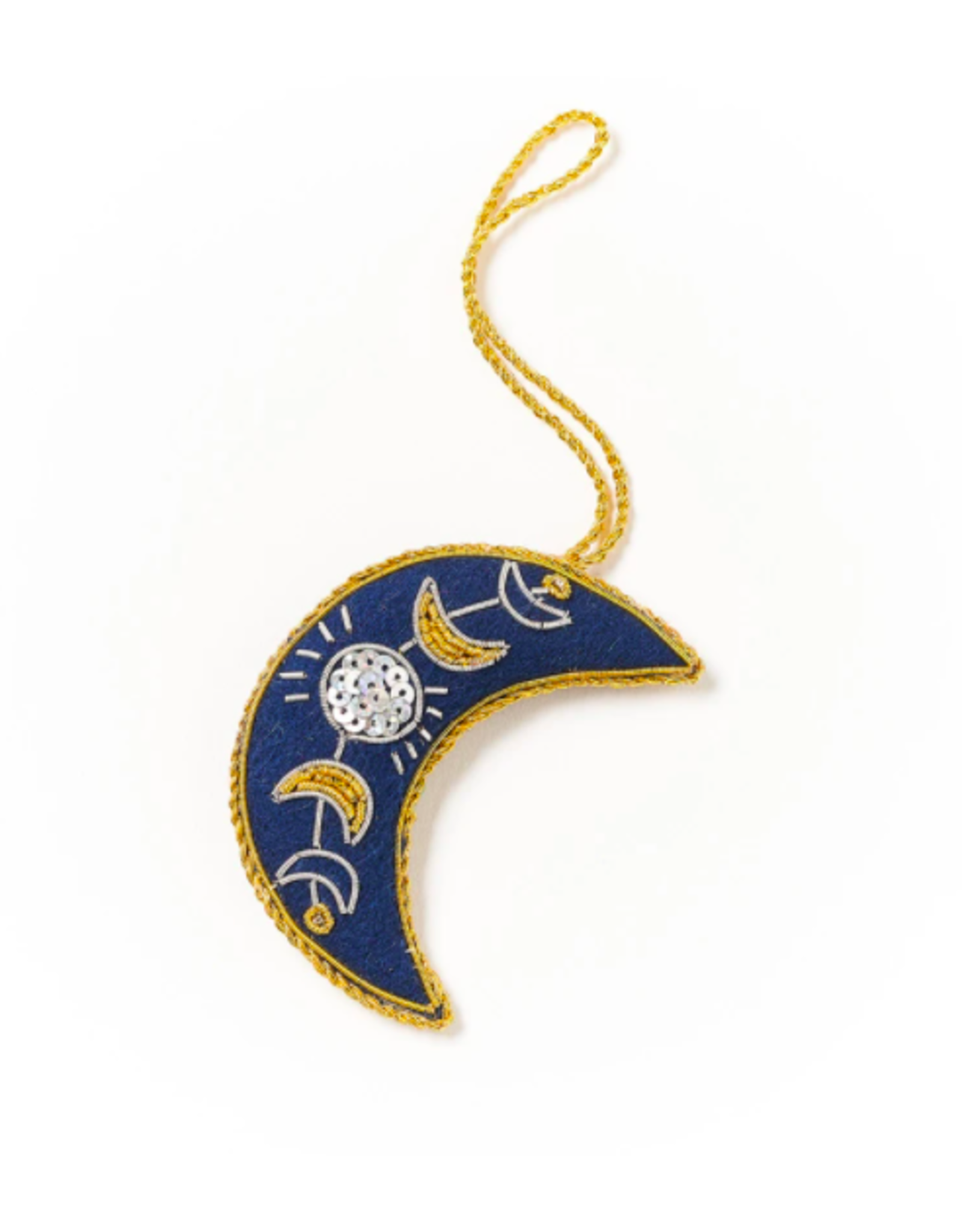 Trade roots Plush Moon Ornament, India